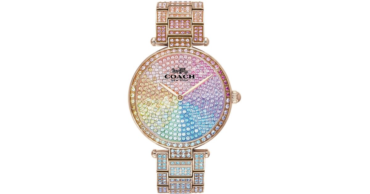 coach rhinestone watch