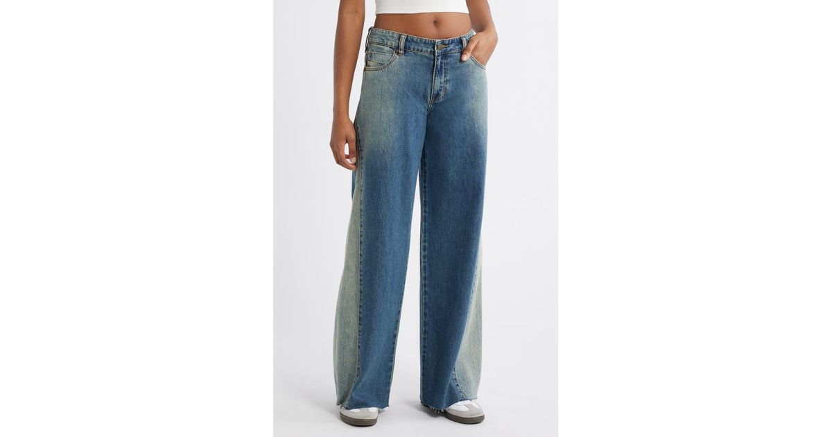 PTCL Side Insert Wide Leg Jeans in Blue | Lyst