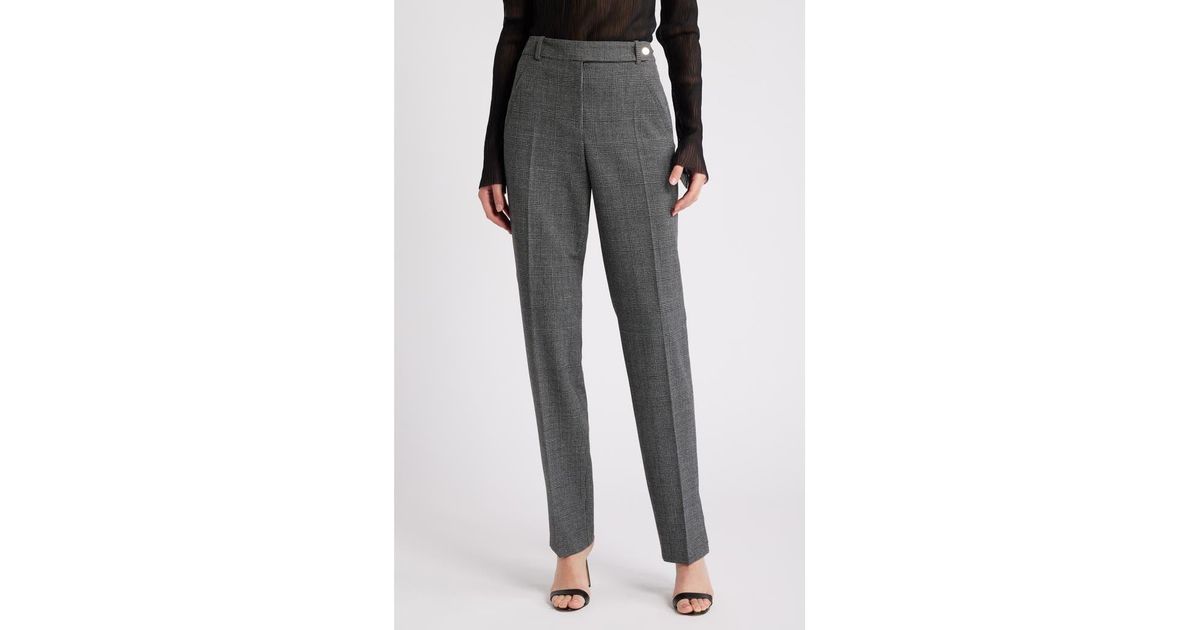 BOSS Tanuri Straight Leg Pants in Gray Lyst