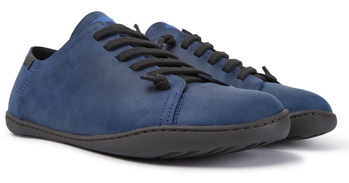 Camper Peu Cami Nubuck Low Top Sneaker in Blue for Men | Lyst