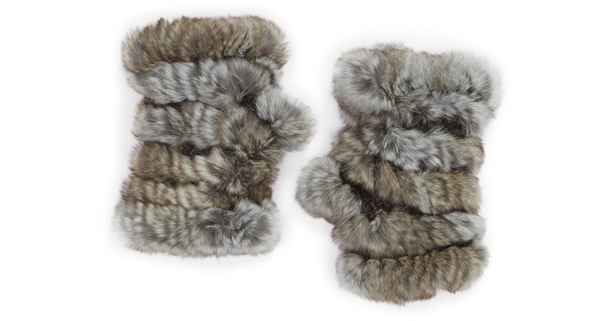 real rabbit fur mittens