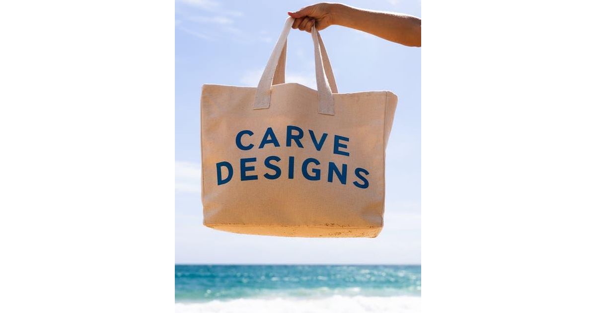 Carve Designs Organic Cotton Tote in Blue | Lyst
