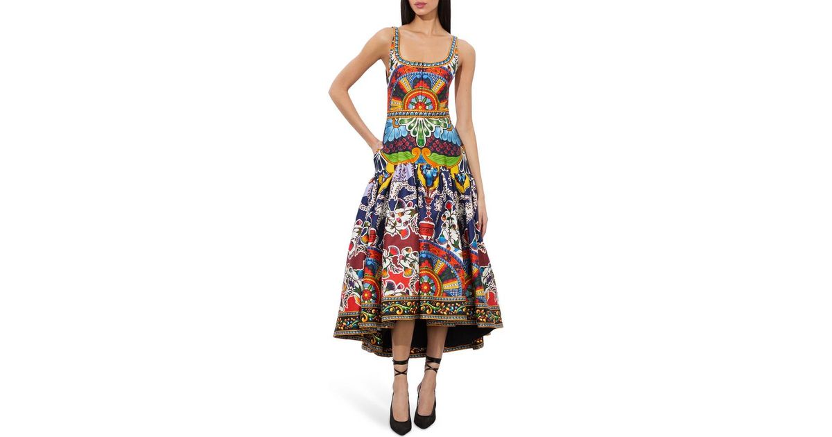 Alice+Olivia■DIANA STRUCTURED MIDI DRESS■ドレス Diana Structured Midi Dress In On The Road | Alice + Olivia