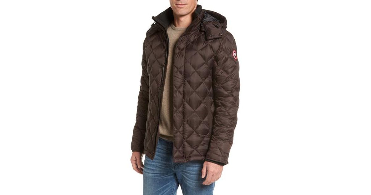 hendriksen slim fit quilted down coat