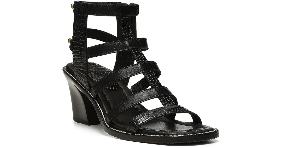 Donald J Pliner Jenessa Block Heel Gladiator Sandal in Black Lyst