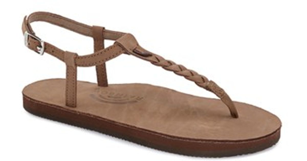 double braided rainbow sandals