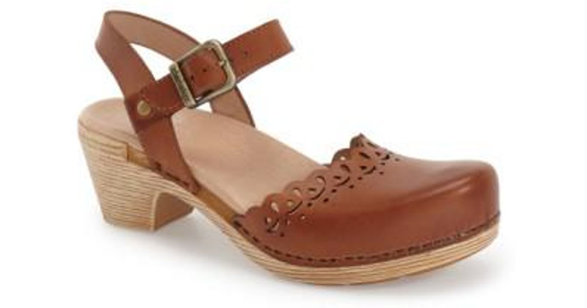 clog with ankle strap