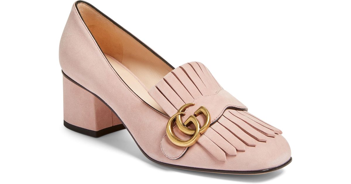 gucci marmont shoes pink