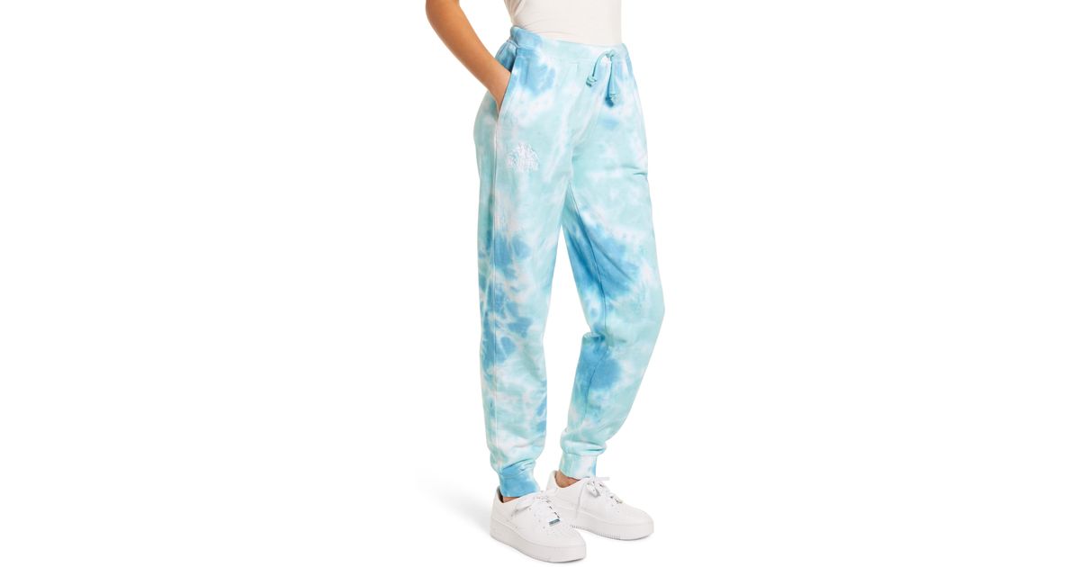 green and white tie dye sweatpants