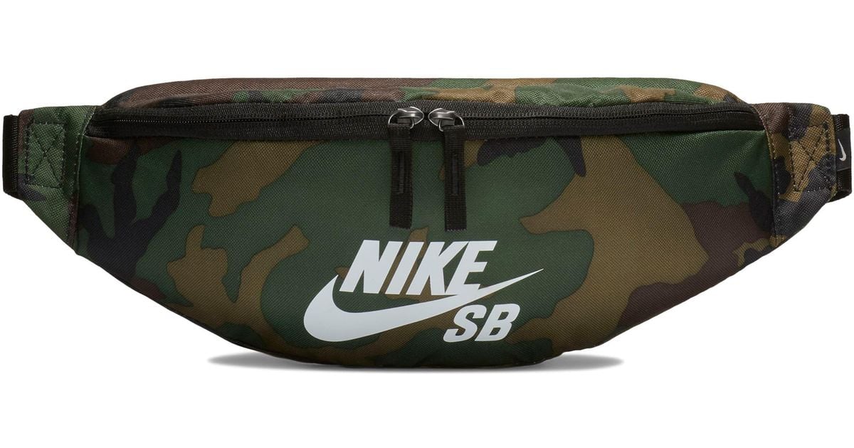 nike sb heritage iguana green camo shoulder bag