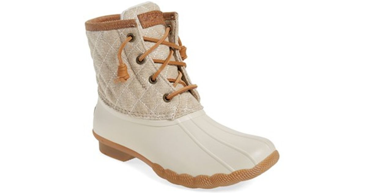 sperry oatmeal duck boots