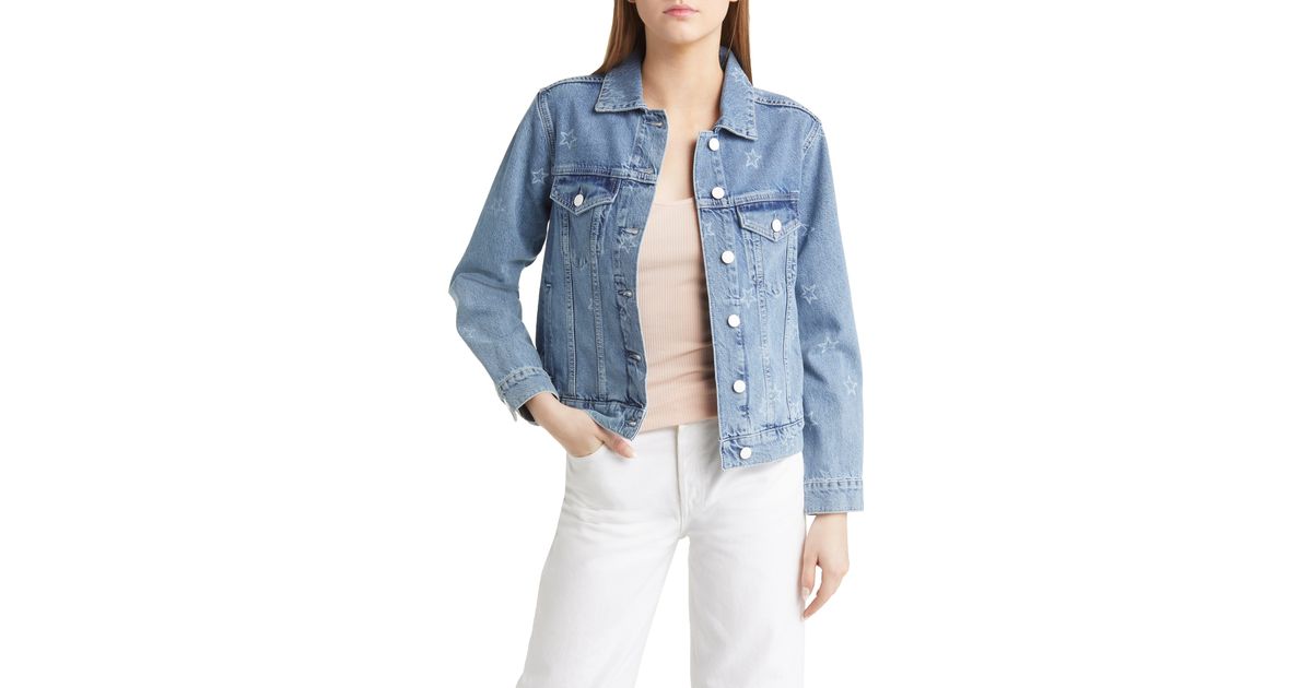 Rails Mulholland Star Denim Trucker Jacket in Blue Lyst