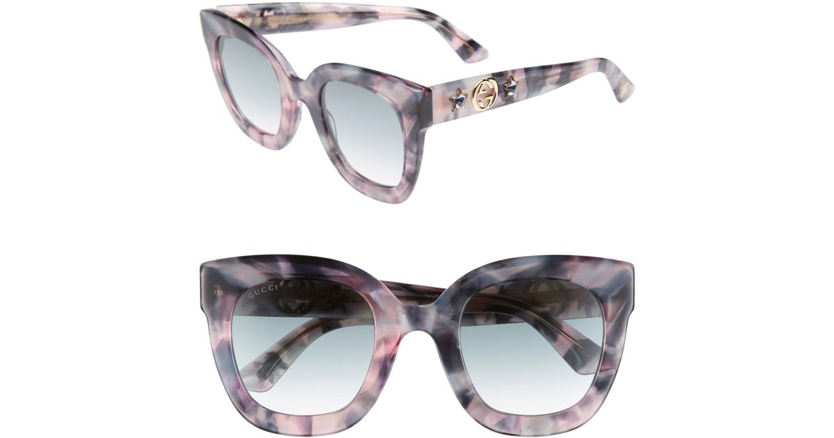 gucci 49mm cat eye sunglasses