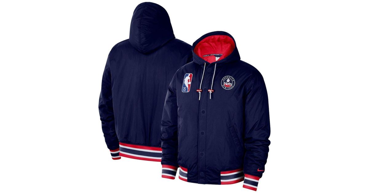 Nike Brooklyn Nets 2021/22 City Edition Courtside Hooded Full-zip ...