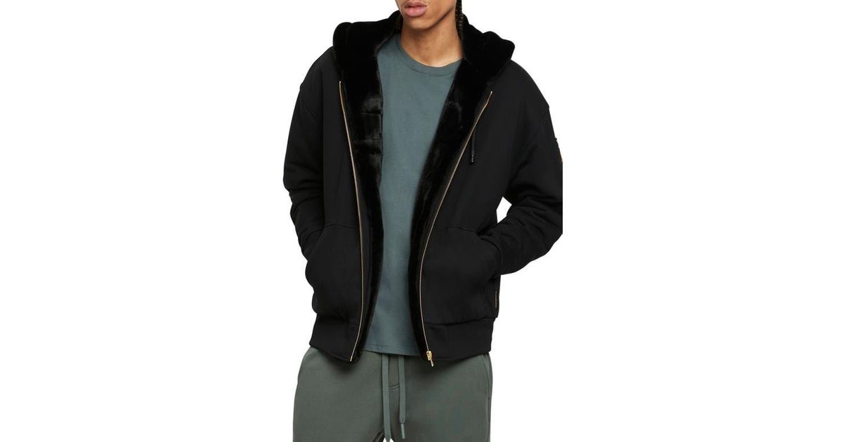 Moose Knuckles Linden Bunny Jacket With Removable Faux Fur Lining 