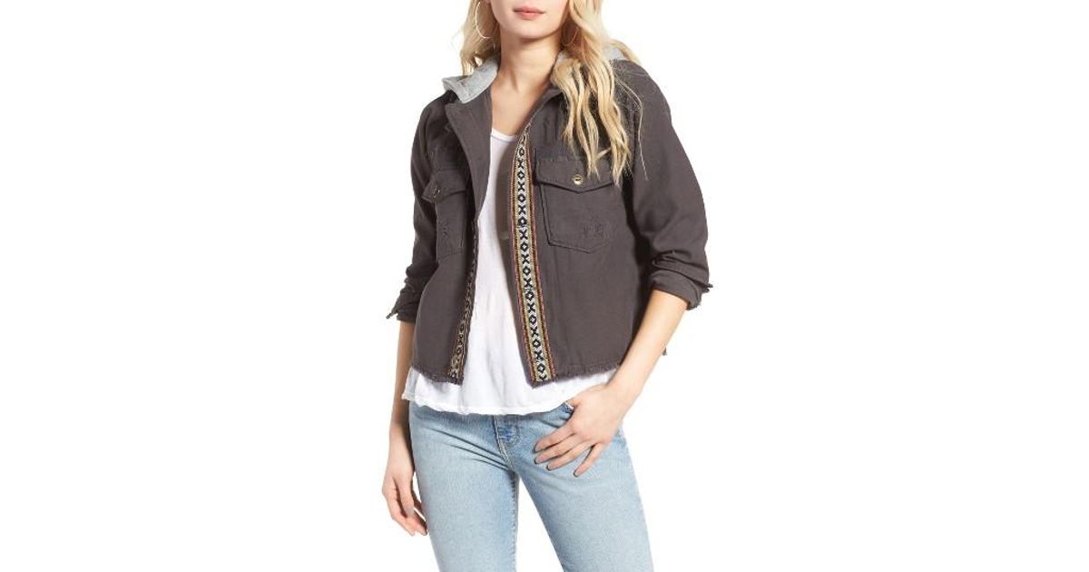 Free people Weekend iWandereri Military iJacketi in iBlacki Lyst Free people Weekend iWandereri Military iJacketi in iBlacki Lyst