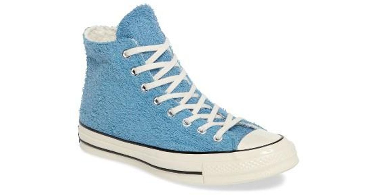Converse Chuck Taylor All Star Terry Cloth Hi Sneaker in Blue for Men | Lyst