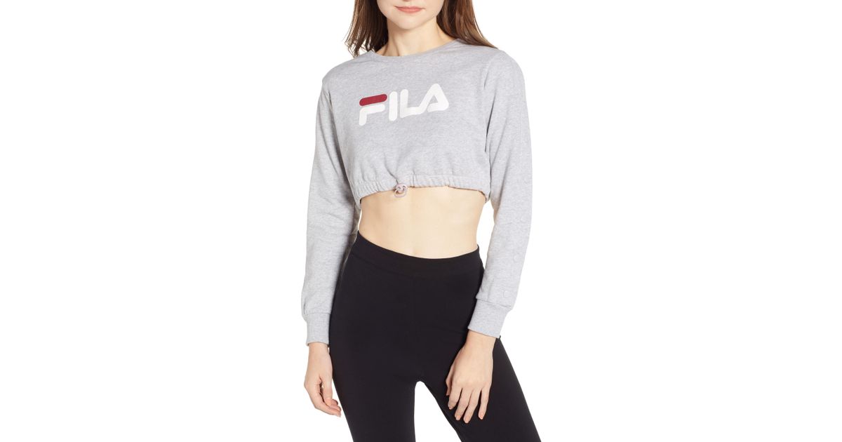 fila charlotte crop sweatshirt
