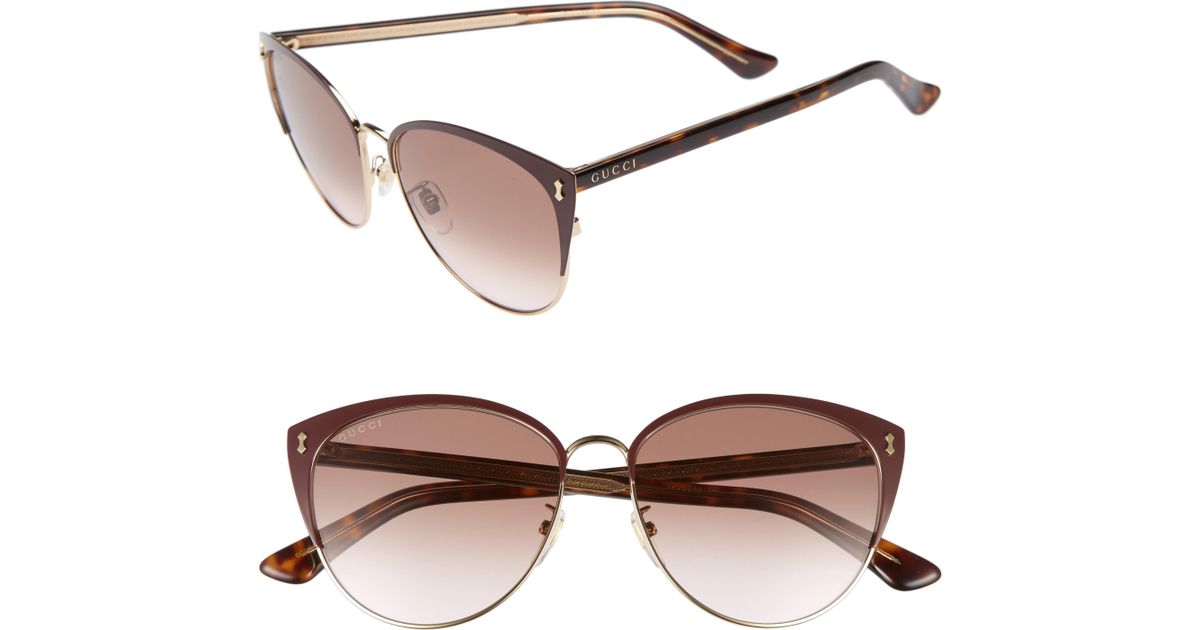gucci 58mm cat eye sunglasses