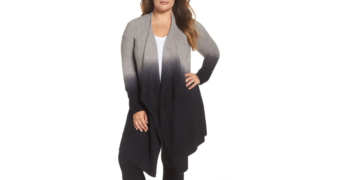 barefoot dreams ombre cardigan