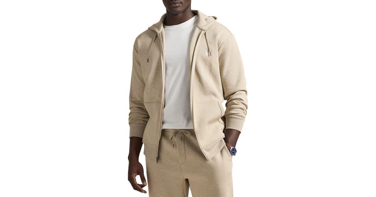 Polo Ralph Lauren Big & Tall Double-Knit Full-Zip Hoodie in 