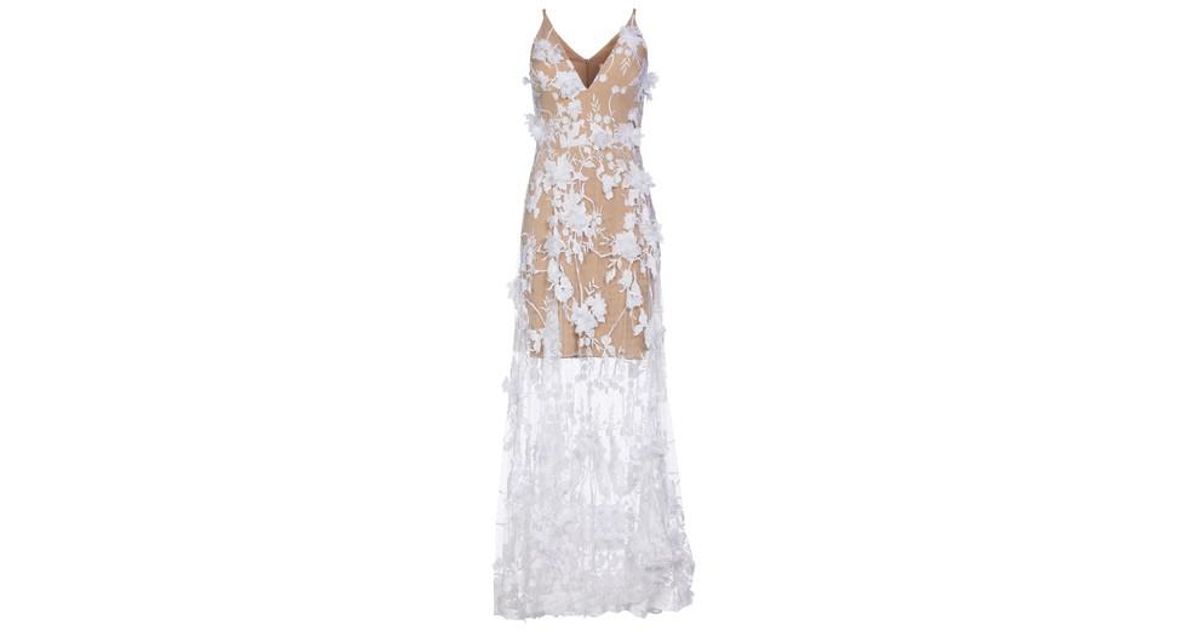dress the population sidney lace gown