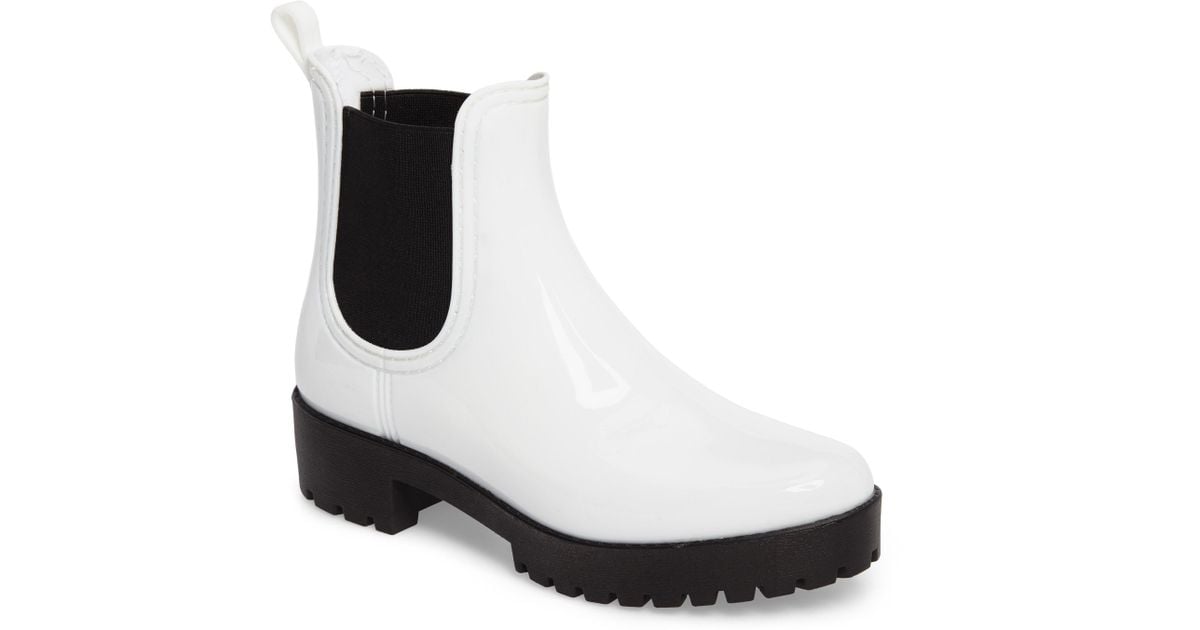 jeffrey campbell white rain boots