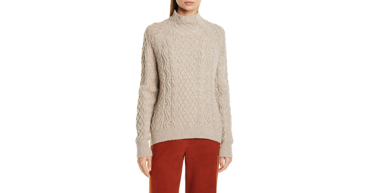 vince zig zag cable sweater