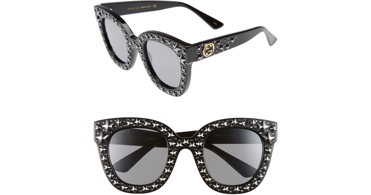 gucci 49mm square sunglasses