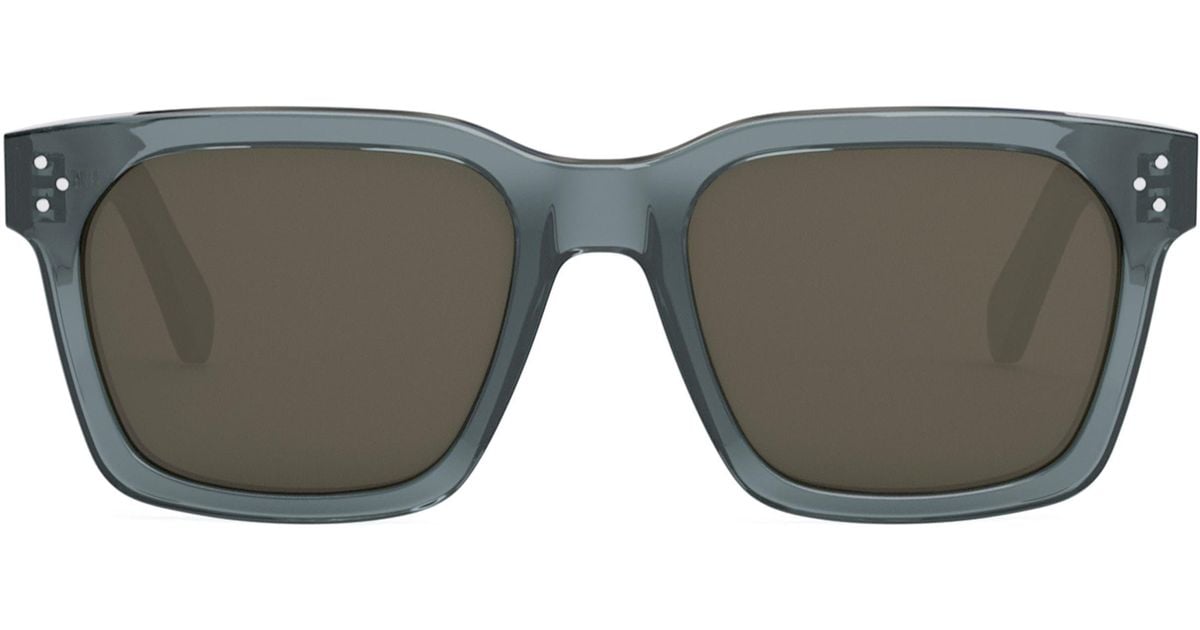 Celine Bold 3 Dots 54mm Square Sunglasses in Gray for Men Lyst