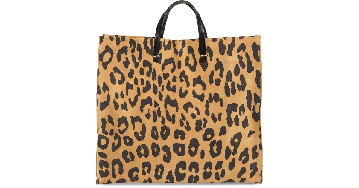 Clare V. Unisex Pattern Print Canvas Tote