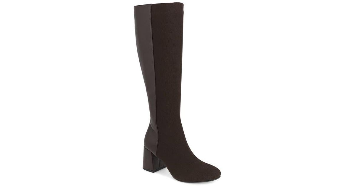 MIA Bettina Knee High Boot in Brown | Lyst