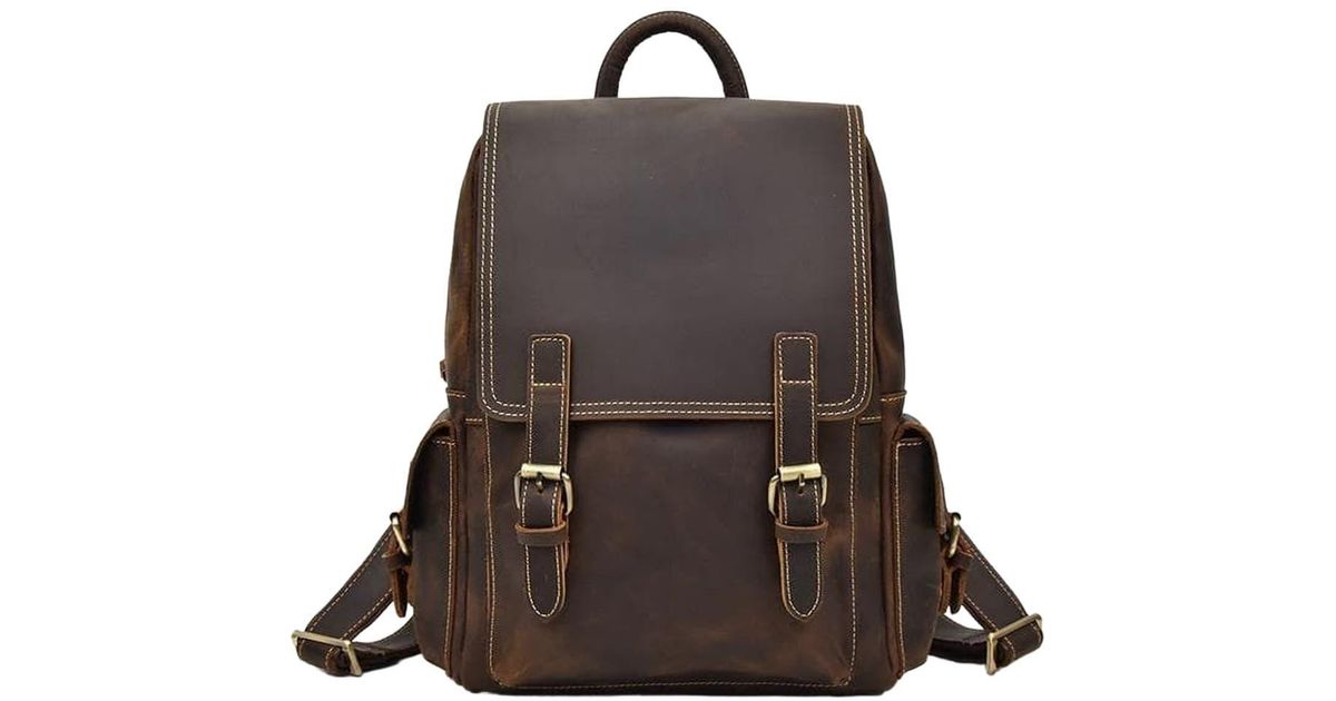 Steel Horse Leather The Freja Backpack in Brown | Lyst