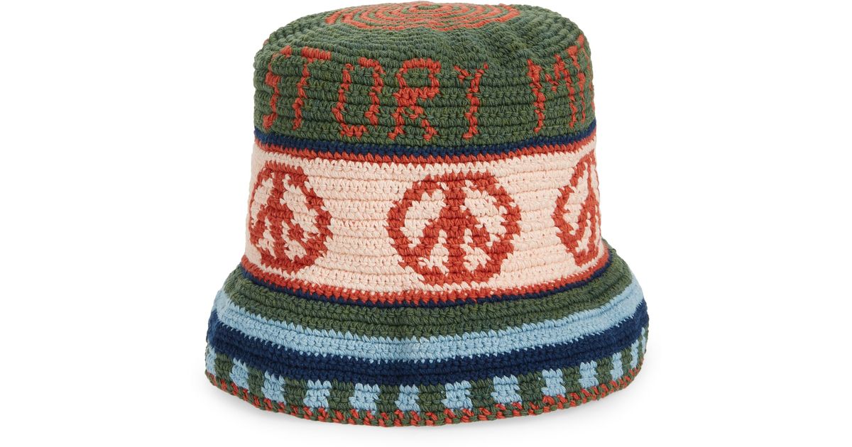 STORY mfg. Brew Crochet Organic Cotton Bucket Hat for Men