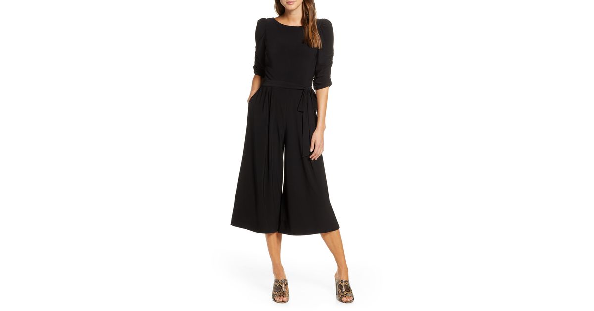 eliza j crop jumpsuit