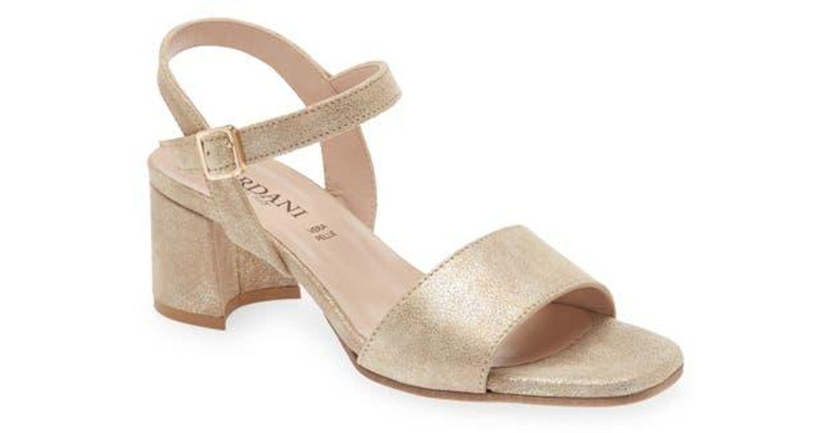 Cordani Irisse Block Heel Sandal in Natural | Lyst