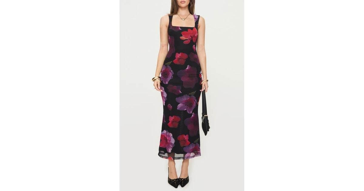 knee length dresses for ladies Eviana Floral Square Cami Maxi Dress – River Layne Boutique
