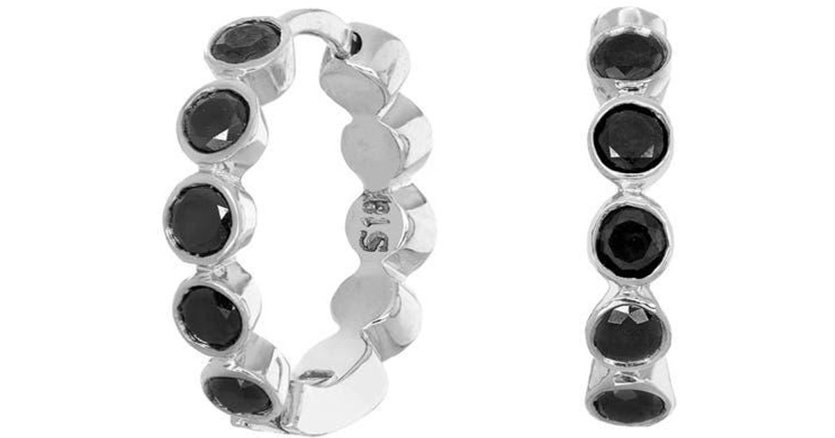Sethi Couture Eleanor White Diamond Huggies