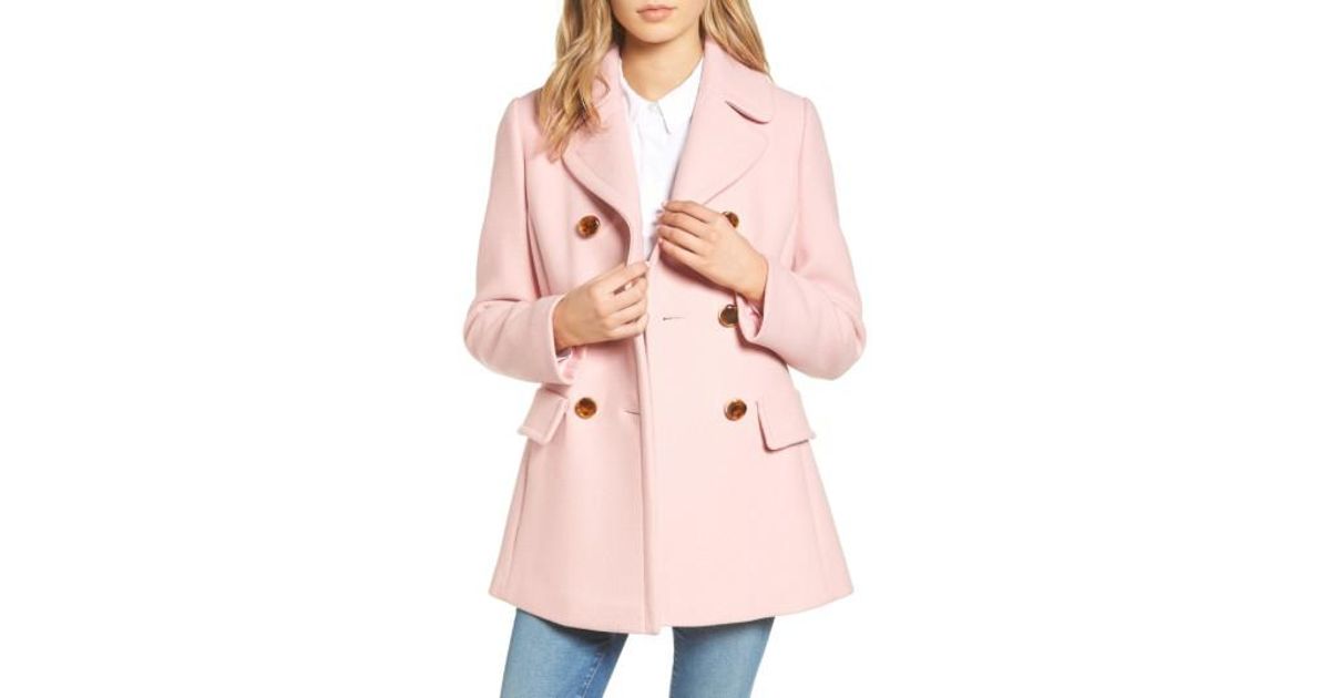 pink pea coat
