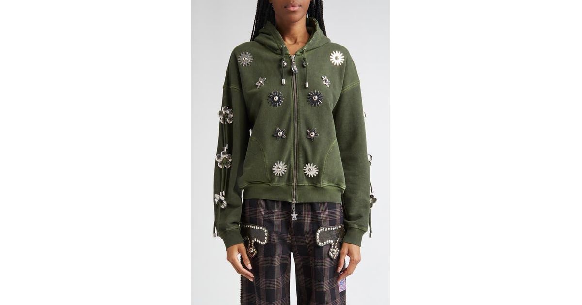 新品未使用 chopova lowena DALLAS HOODIE Chopova Lowena Dallas Hoodie | Green | FARFETCH BN
