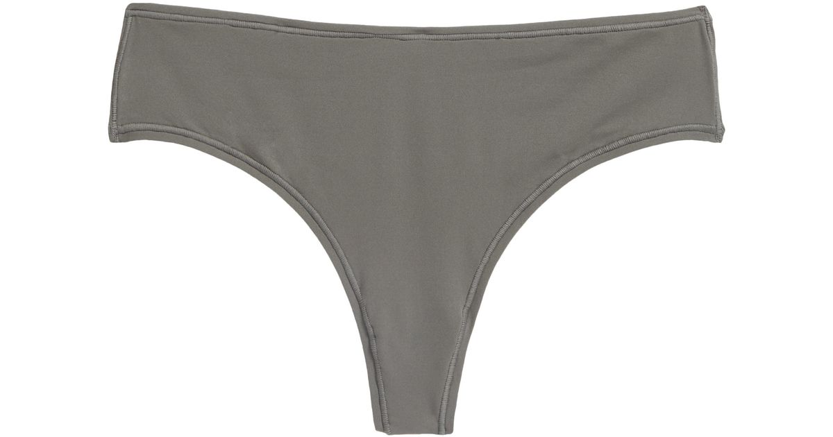 Skims Fits Everybody Thong in Gray Lyst