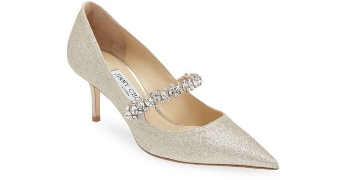 Light Blue Pearl Party Heels | Crystal Embellished Pointed Toe main image 0