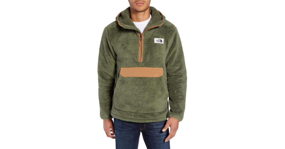 the north face campshire anorak fleece jacket