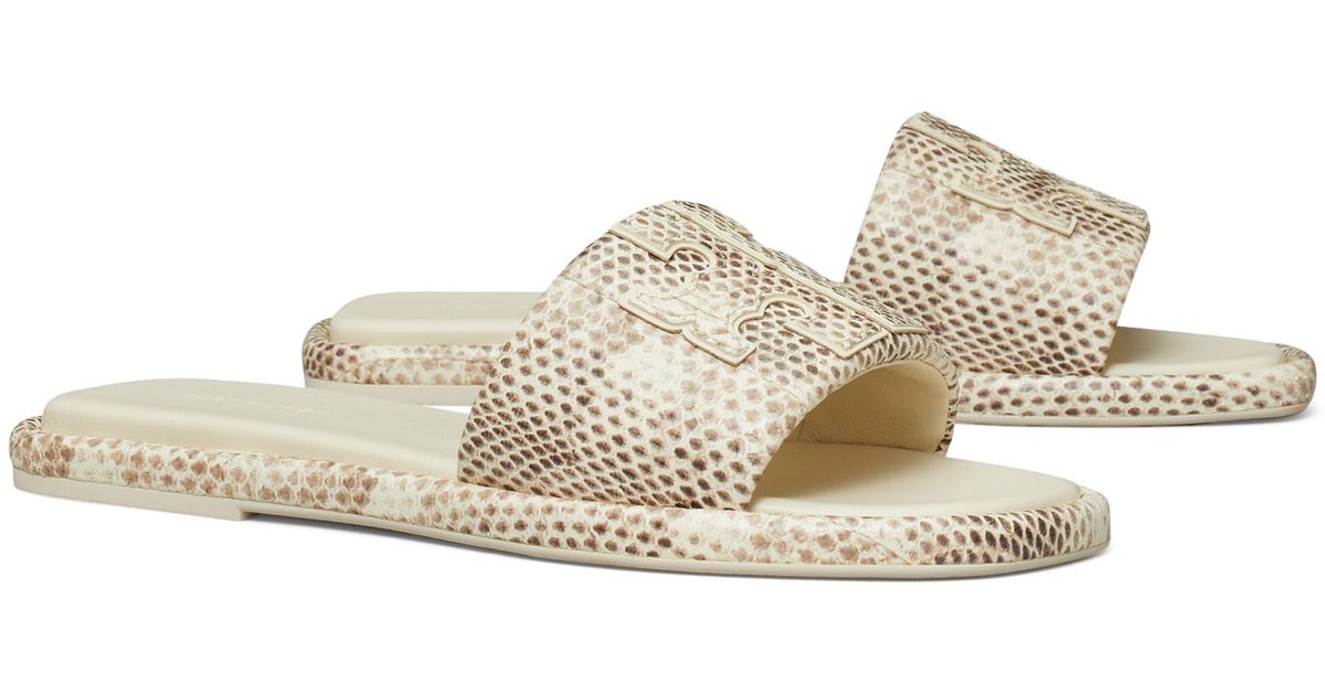 Tory Burch Doublet Leather Sport Slide Sandal Lyst