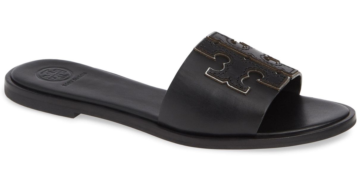tory burch ines mid heel slide