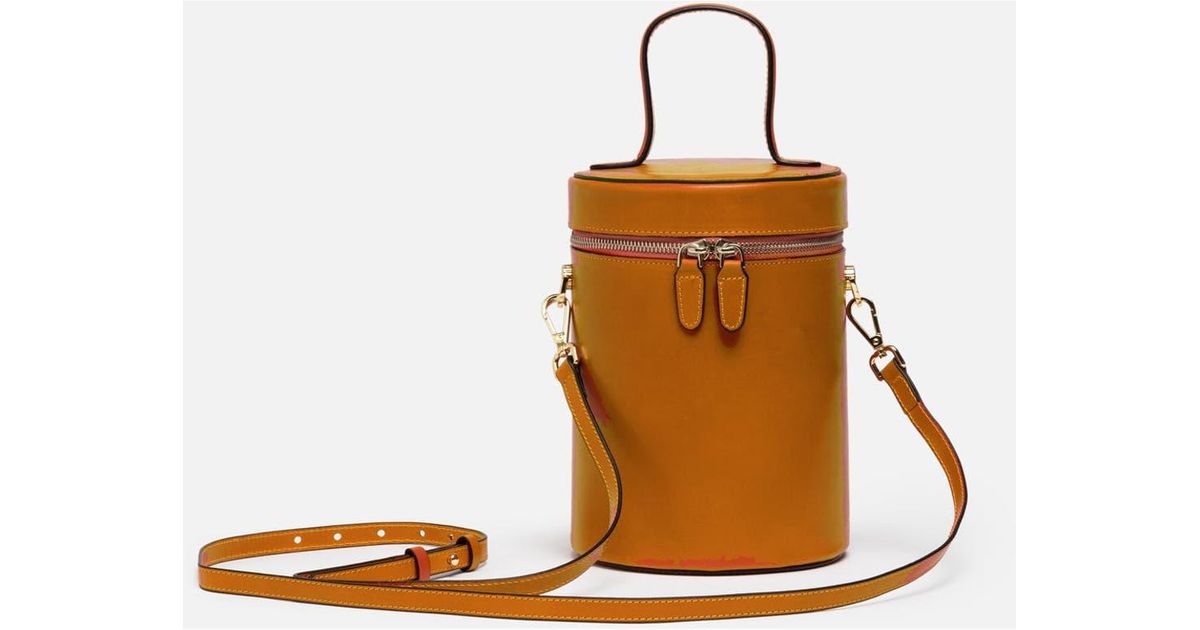 Silver & Riley Nola Bucket Leather Bag in Brown | Lyst