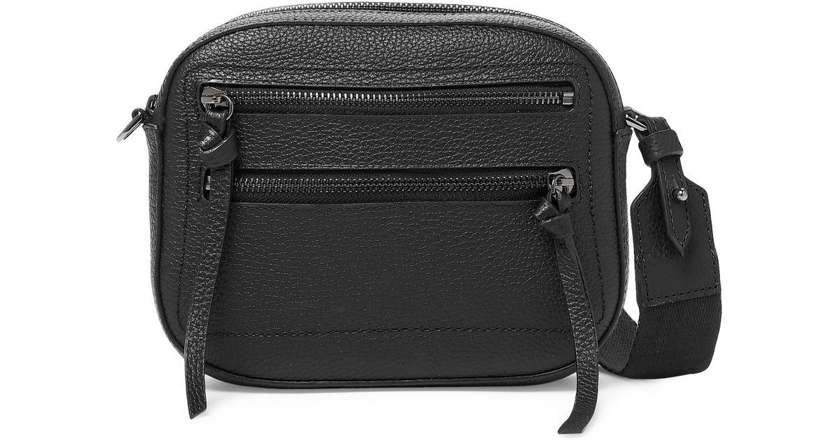 Botkier Chelsea Leather Camera Crossbody Bag in Black | Lyst