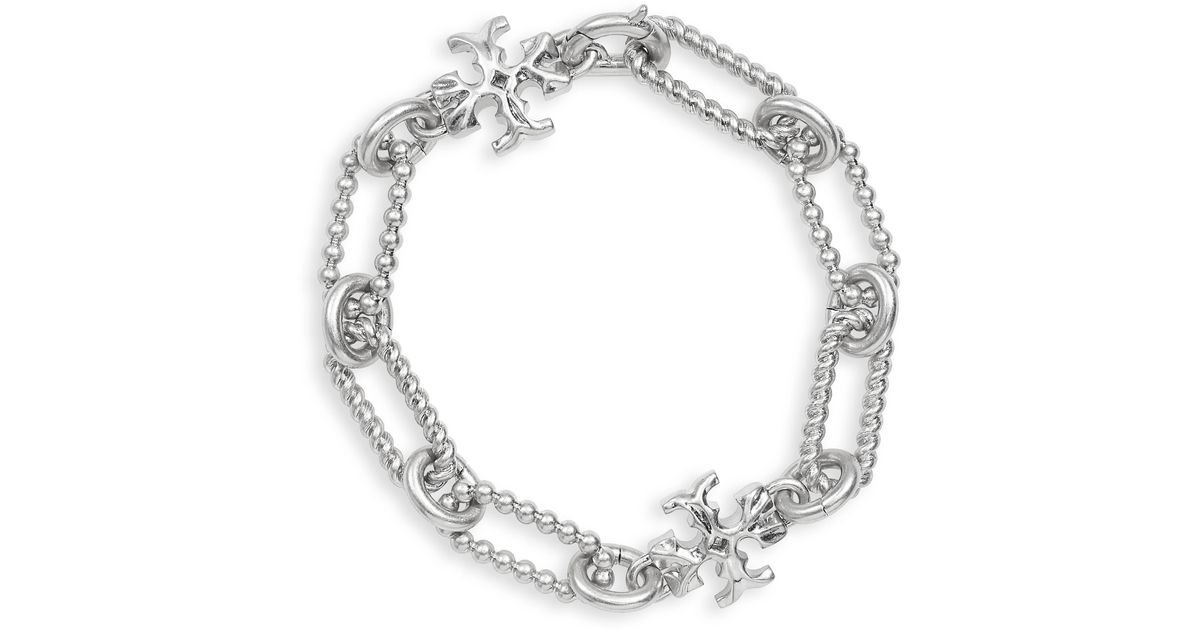 Tory Burch Roxanne Double-t Rope Chain Bracelet | Lyst