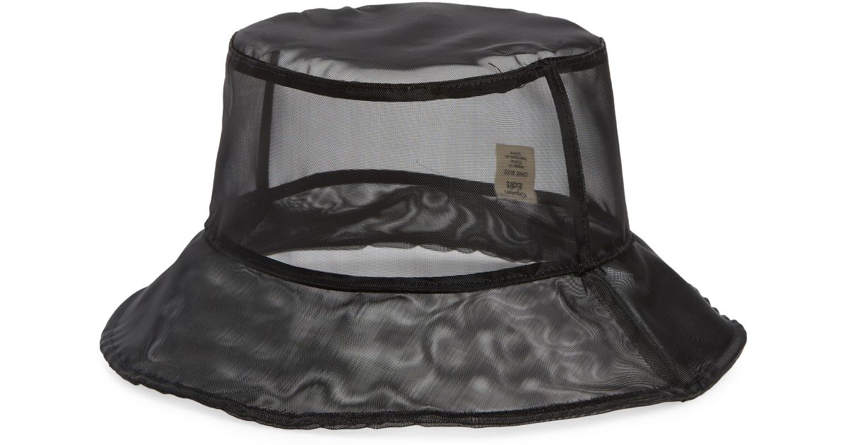 Open Edit Sheer Bucket Hat in Black Lyst