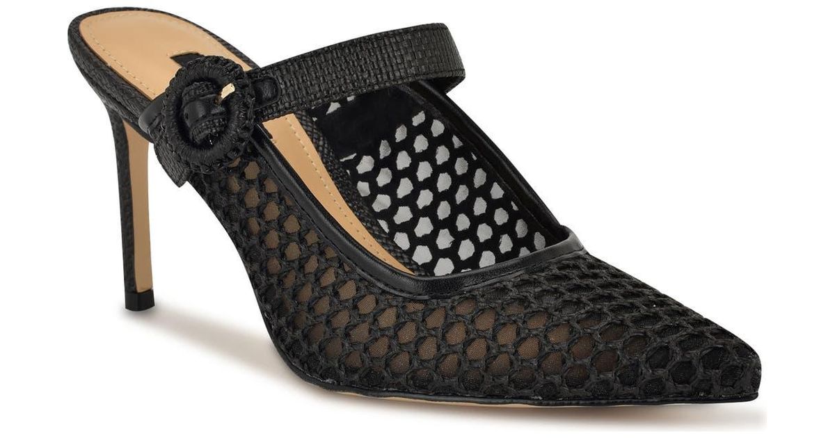 Nine West Women's Hott Pump - Pointed Toe Mule With Lucite Heel, Perfect For Dressy Looks - View #3